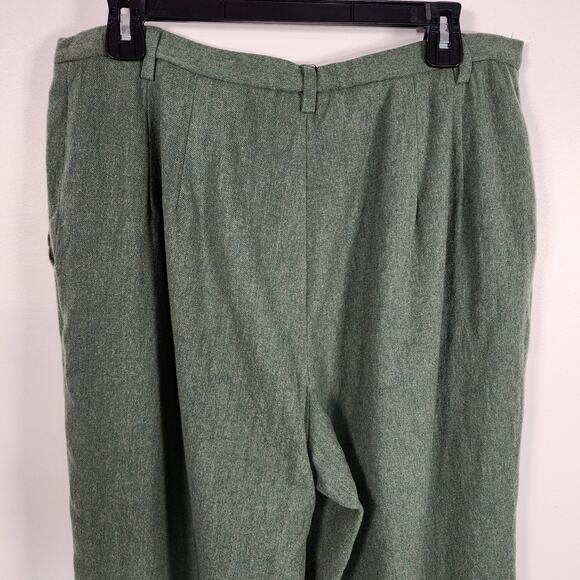Vtg Pendleton Women's 100% Virgin Wool Pleated Trouser Pants 16 Lined Straight - Picture 5 of 10